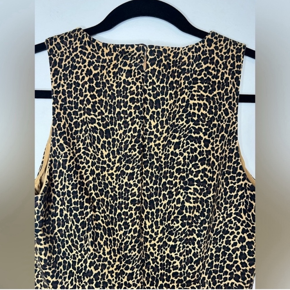 J Crew - Leopard Print Sheath Dress - Size 2 - Picture 6 of 8